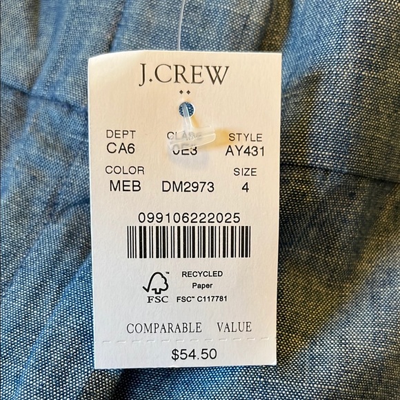 J. Crew Blue Bermuda Shorts Sz 6 - Picture 6 of 6